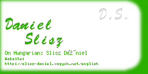 daniel slisz business card